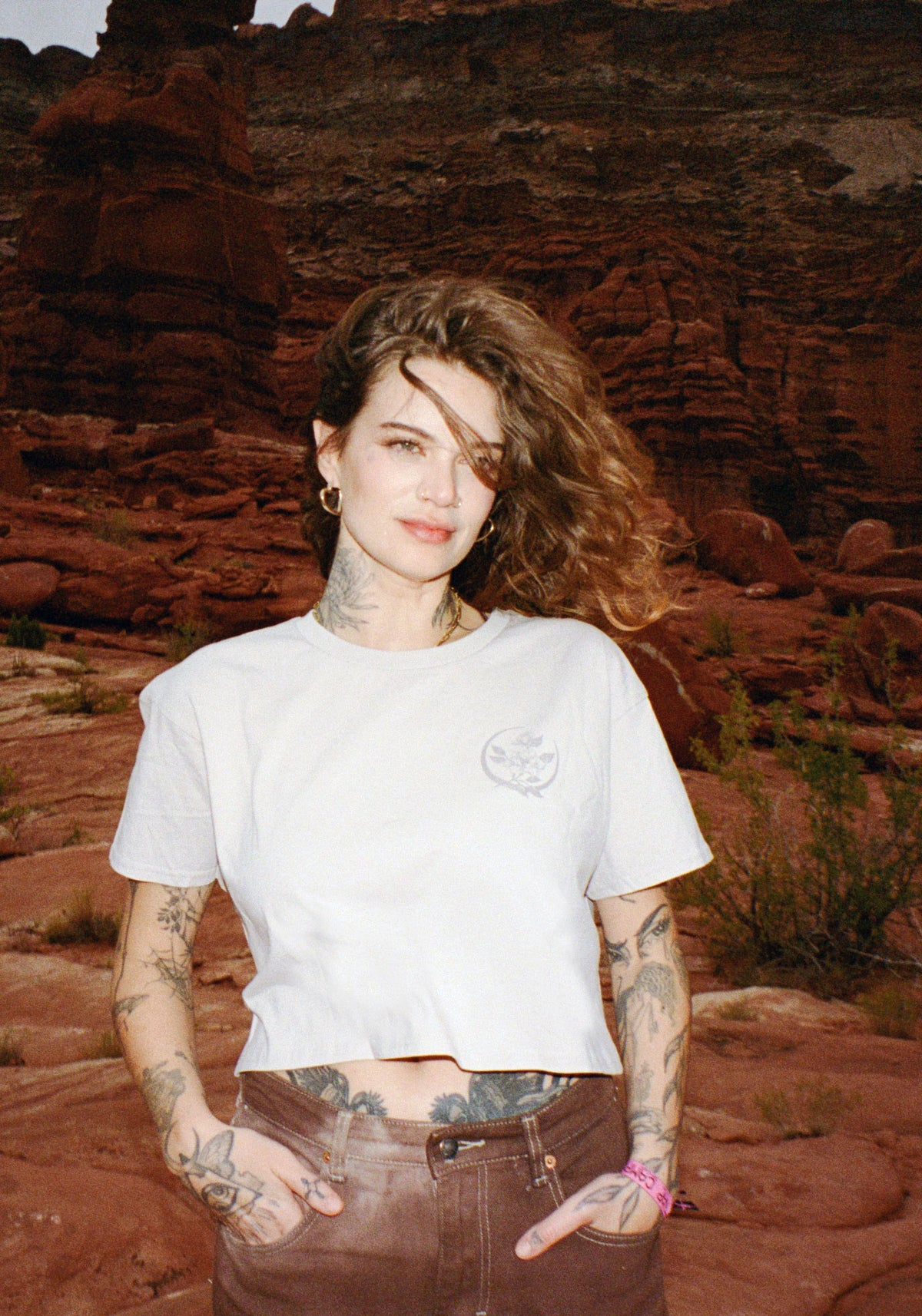 Alex Moon Remix Crop Shirt