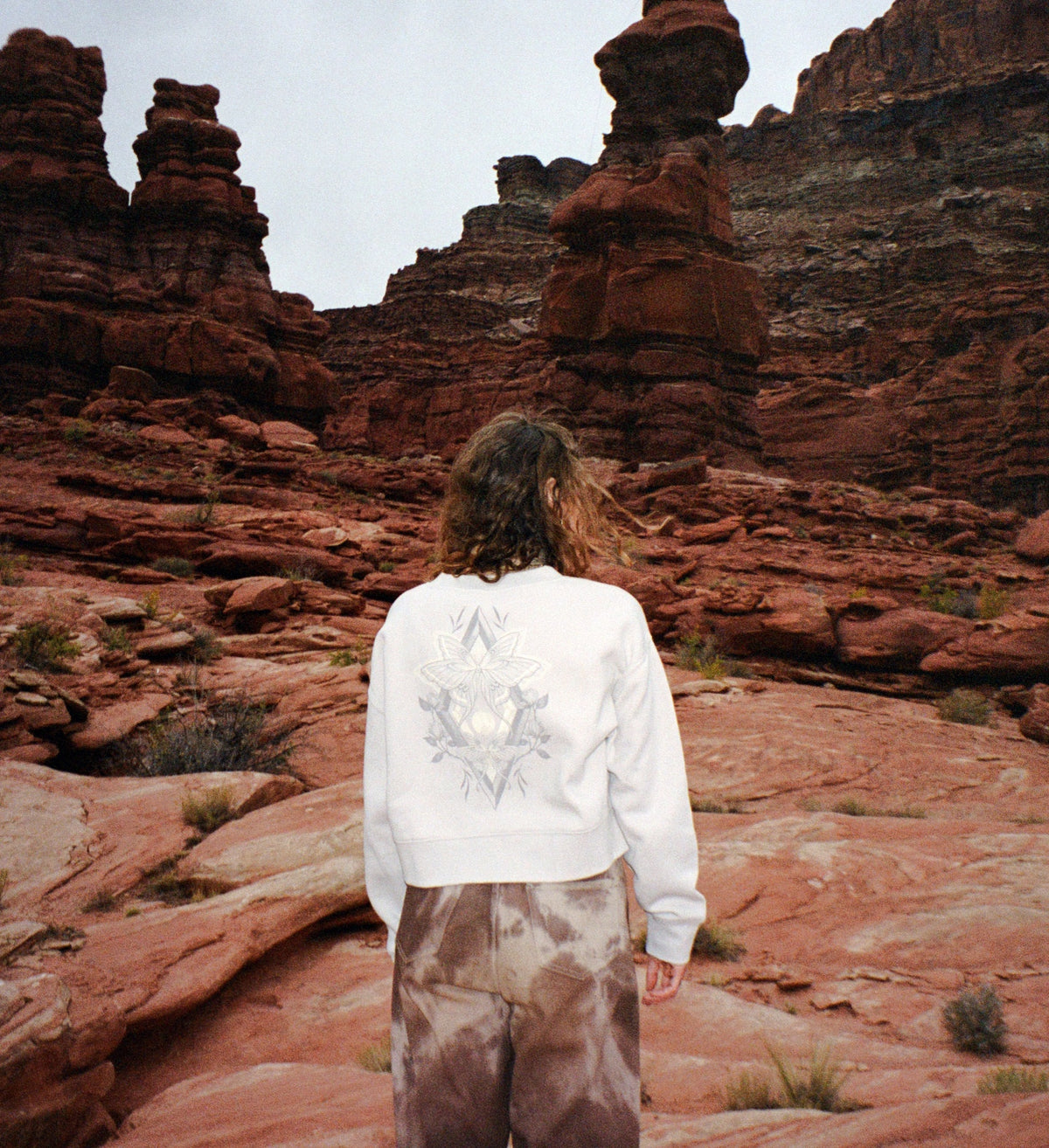 Alex Moon Remix Crop Sweatshirt