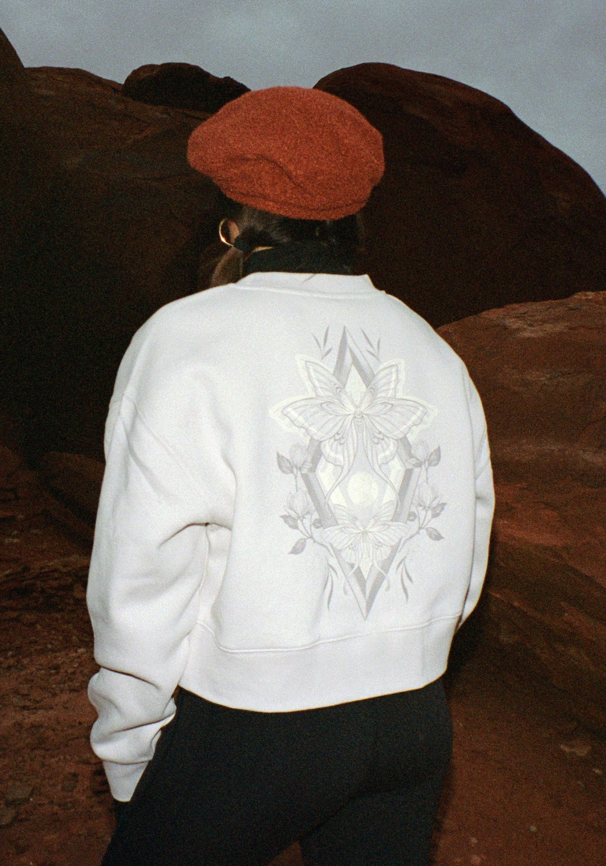 Alex Moon Remix Crop Sweatshirt