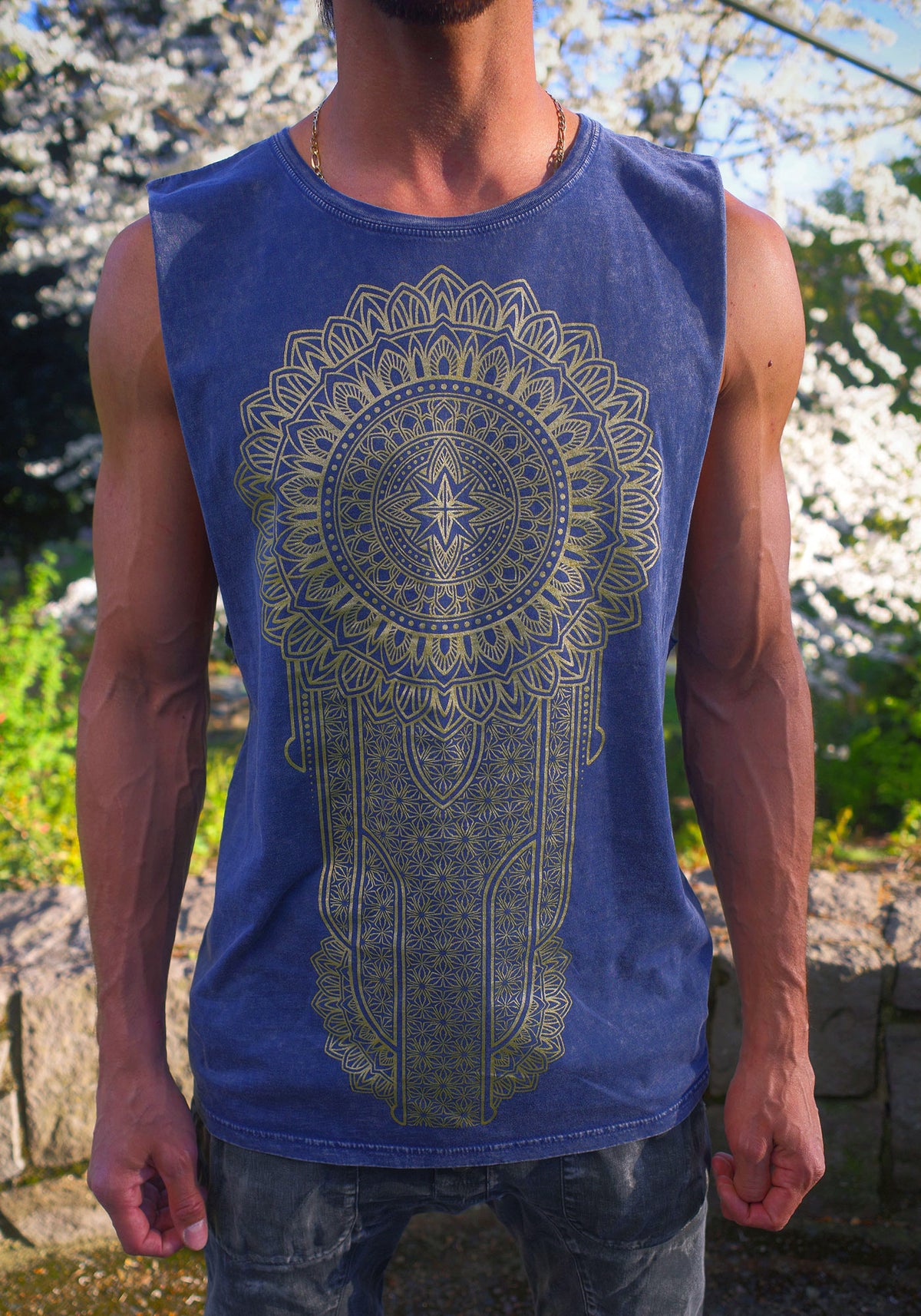 Mandala Medallion Tank Top (Gold)