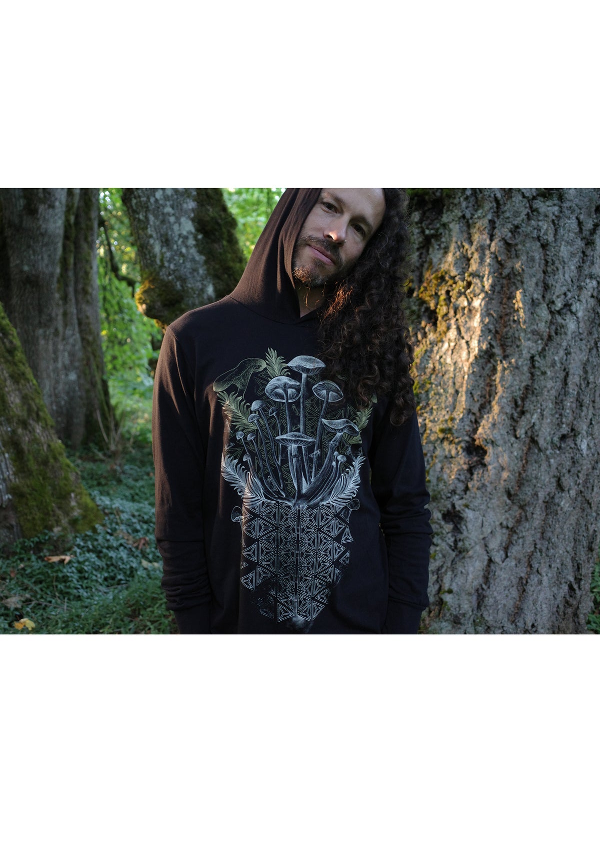 Mycelial Bloom Long Sleeve Hoodie