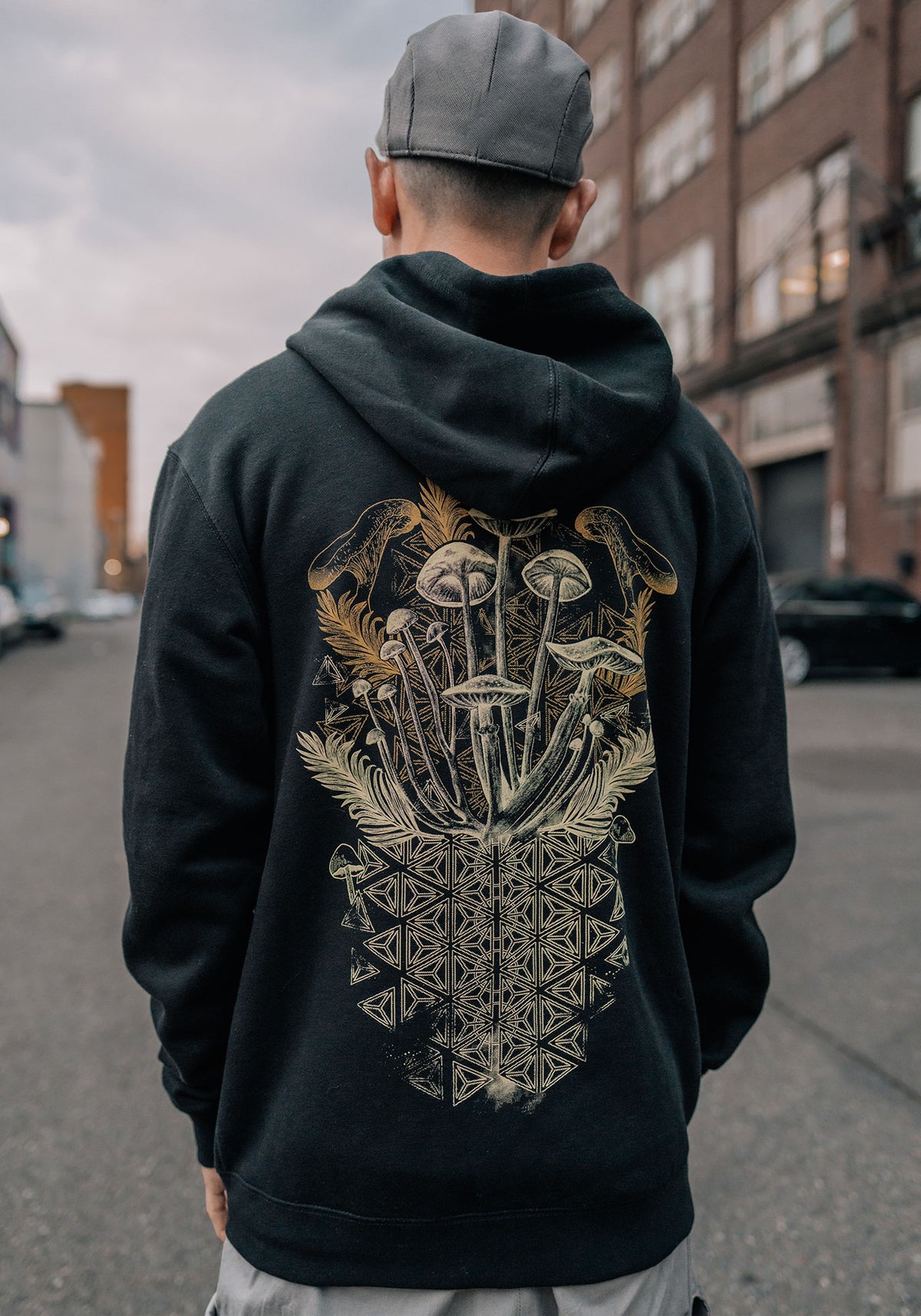Mycelial Bloom Zip-up Hoodie