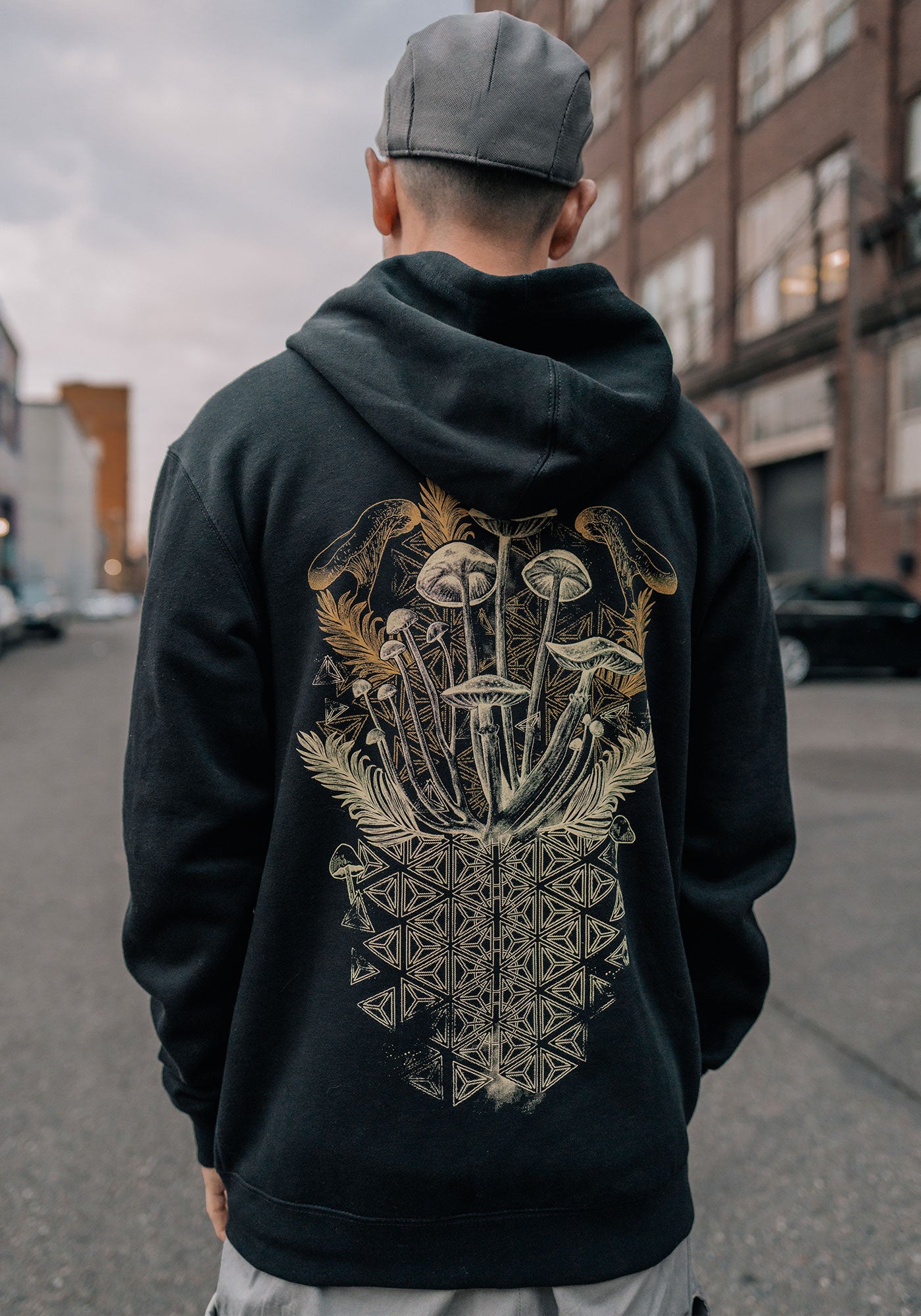 Mycelial Bloom Zip-up Hoodie