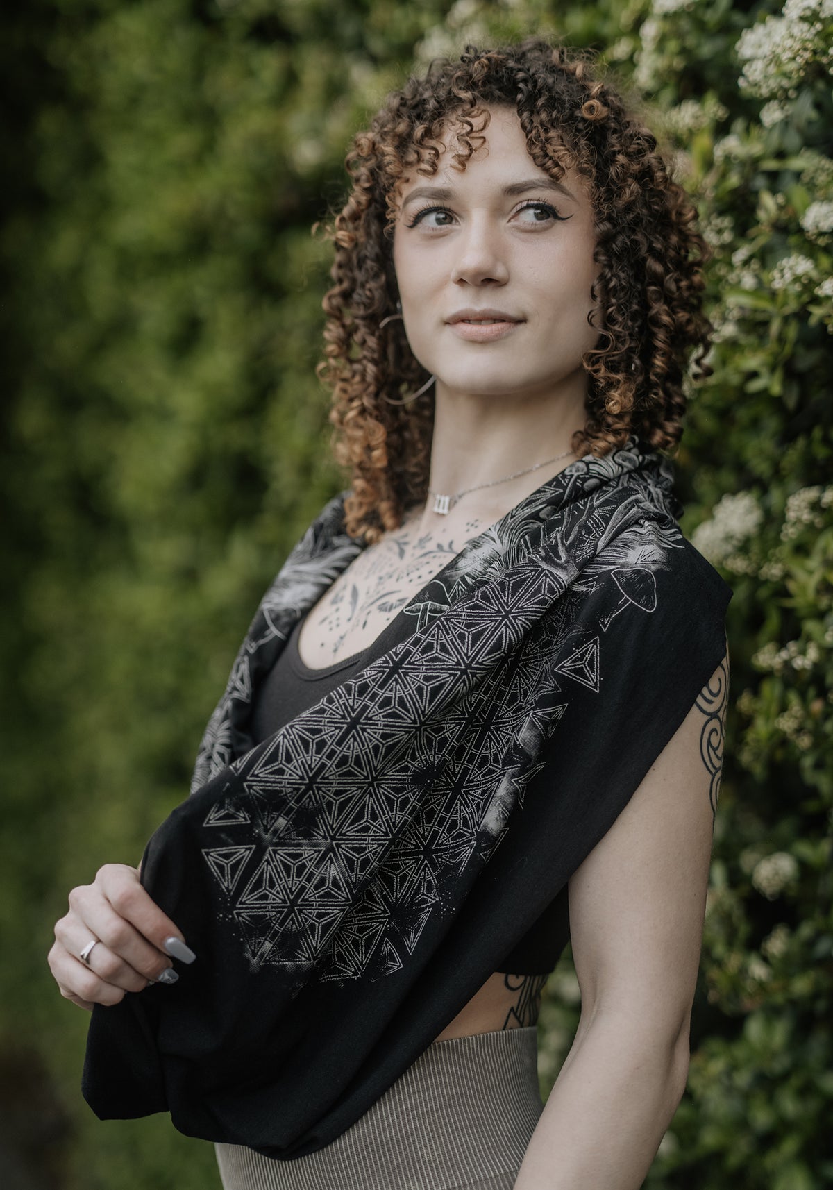 Mycelial Bloom Infinity Scarf