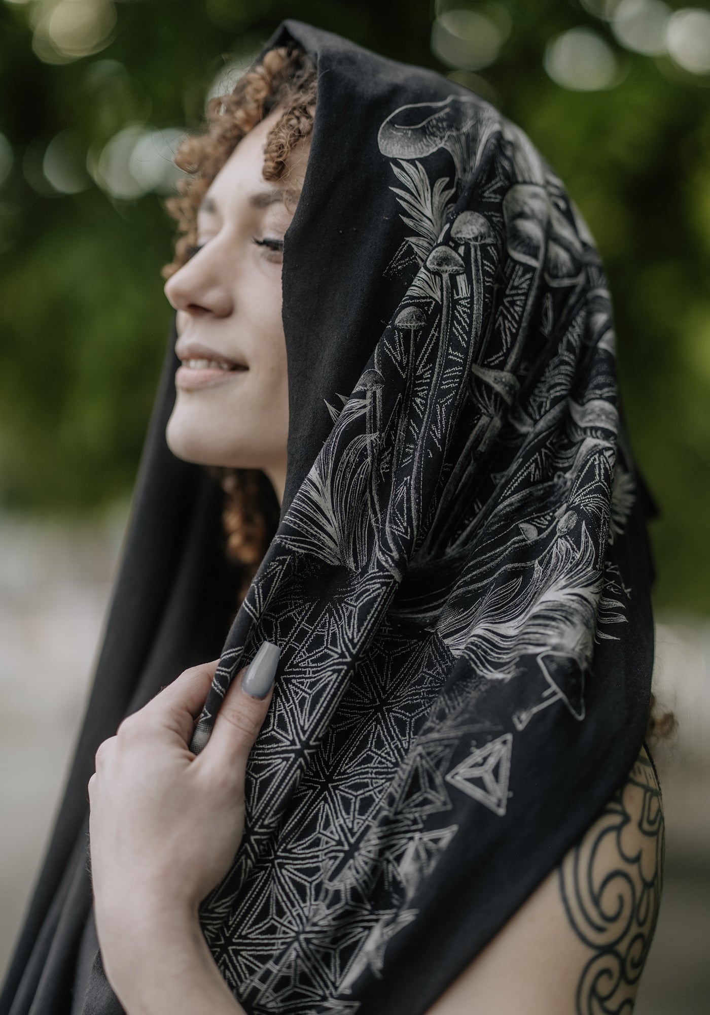 Mycelial Bloom Infinity Scarf