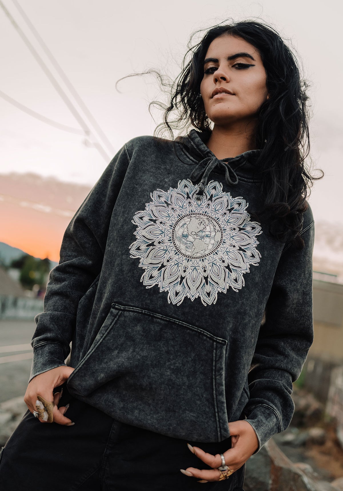 One Earth Mineral Wash Hoodie