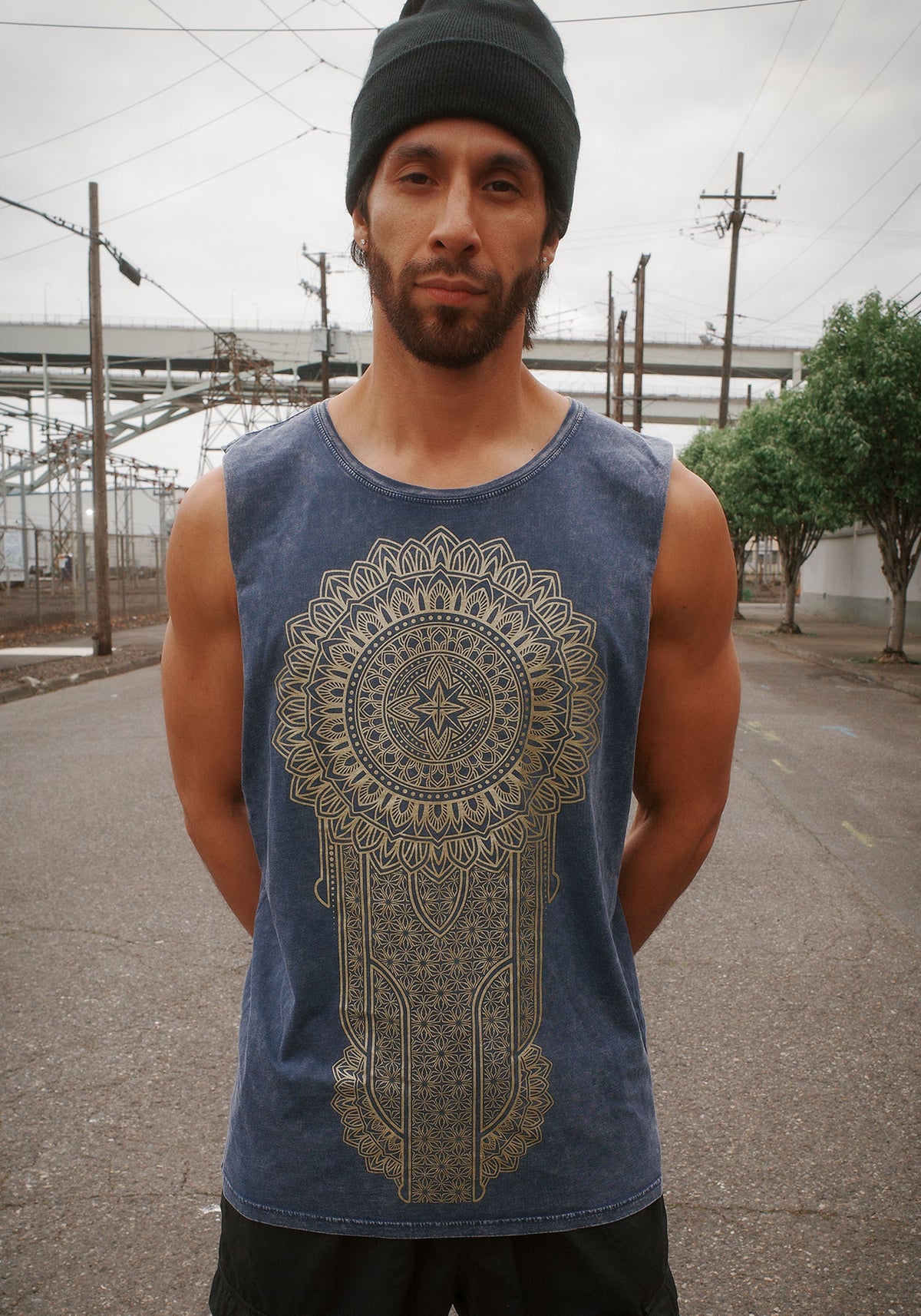 Mandala Medallion Tank Top (Gold)