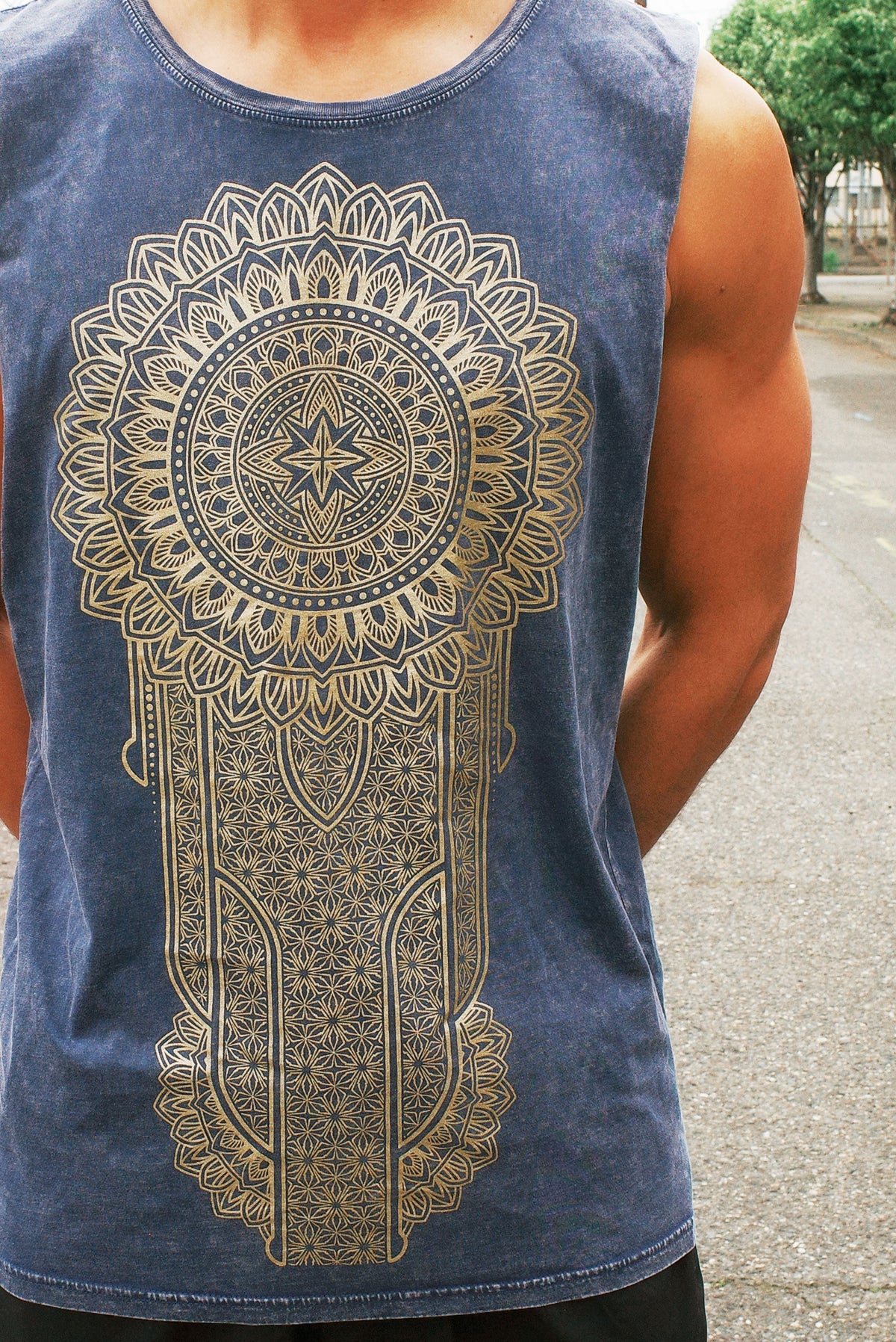Mandala Medallion Tank Top (Gold)