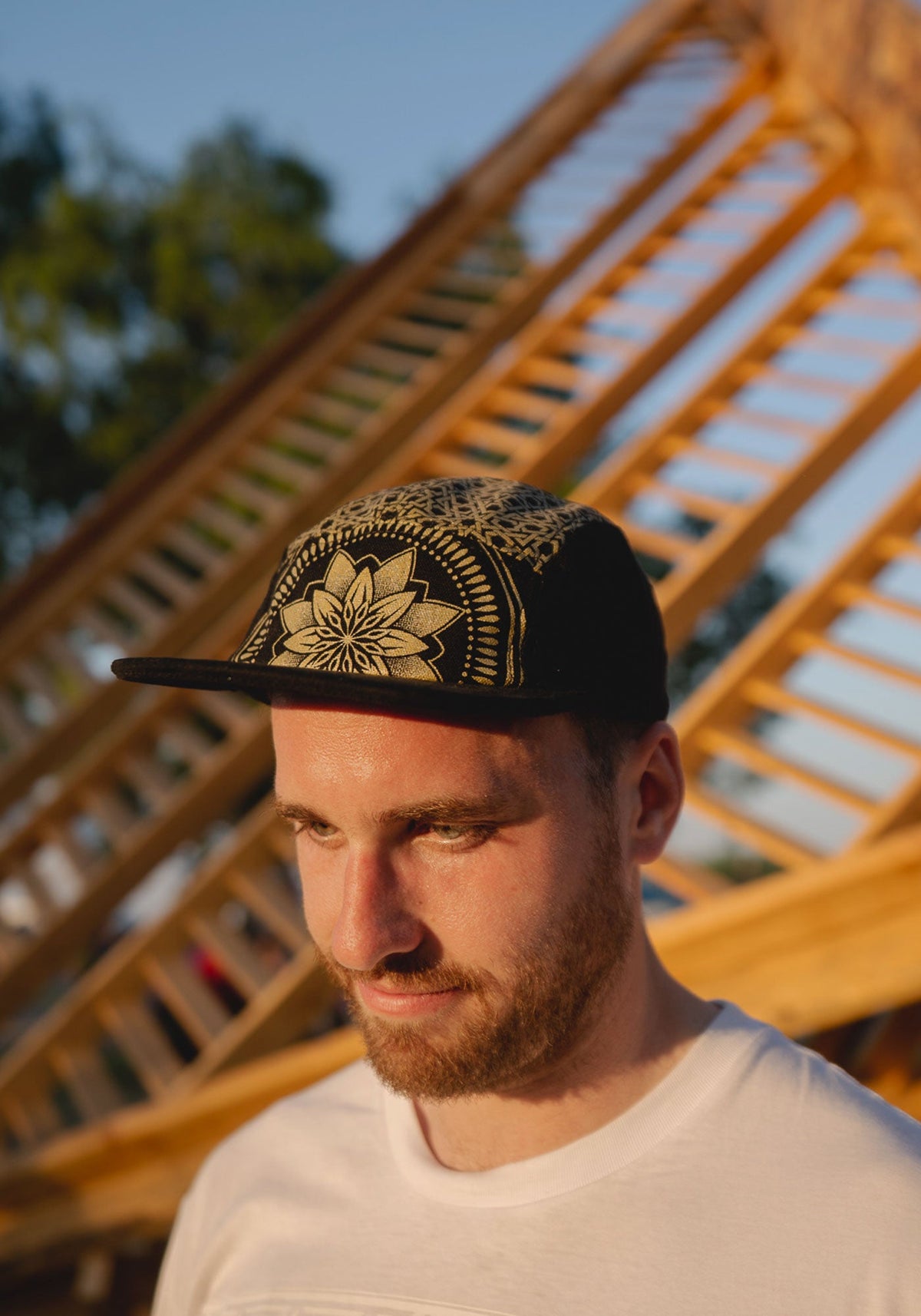 Eternal Series 5 Panel Hat (Gold on Black)