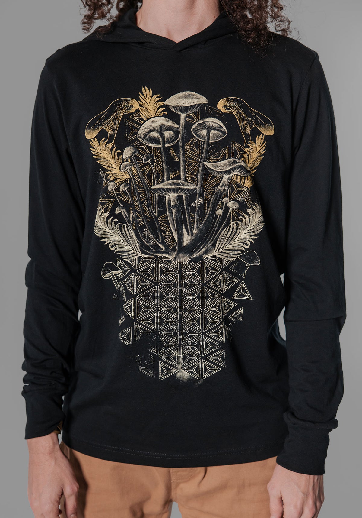 Mycelial Bloom Long Sleeve Hoodie