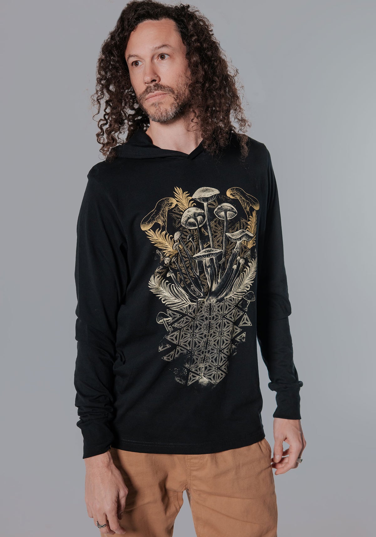 Mycelial Bloom Long Sleeve Hoodie