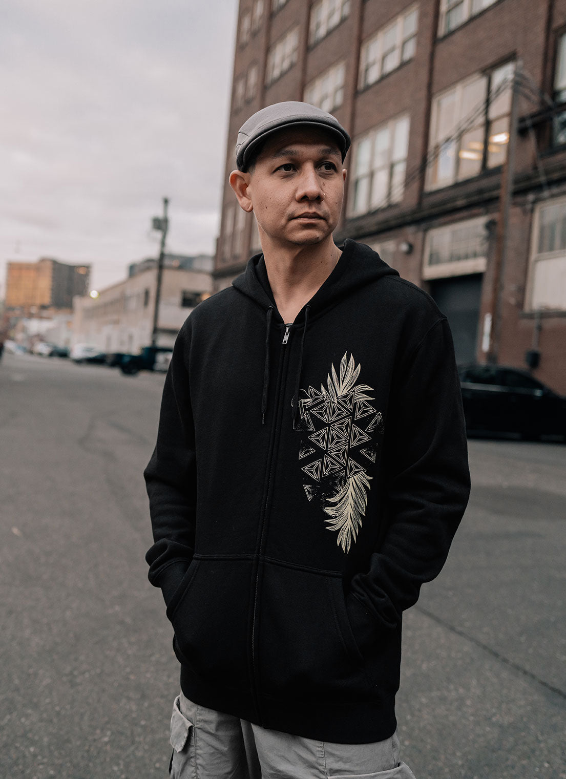 Mycelial Bloom Zip-up Hoodie