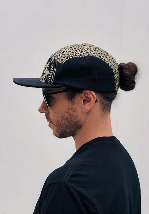 Eternal Series 5 Panel Hat (Gold on Black)