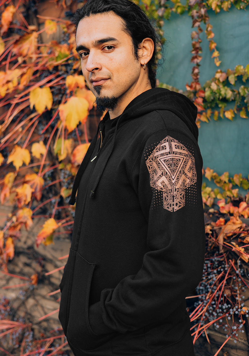 Ascendant Chakra  Cotton Zip-up Hoodie